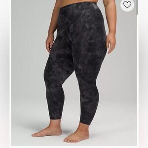 Wunder Train High-Rise Tight Diamond Dye Pitch Grey Graphite Grey